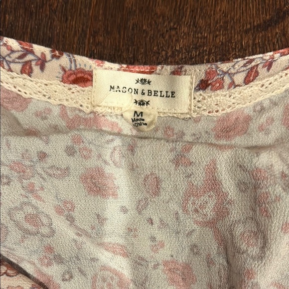 Bundle of 3 Women’s Blouses Tops THML Fever Mason&Belle Boho Blue Pink Size Med - Picture 7 of 16